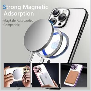 Misscase iPhone 15 MagSafe Case – Shockproof Clear Cover with Lens